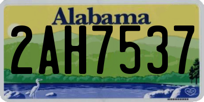 AL license plate 2AH7537
