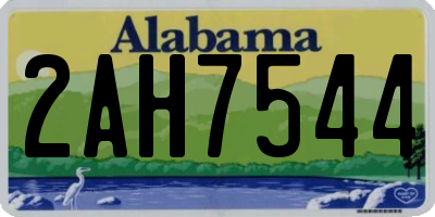 AL license plate 2AH7544