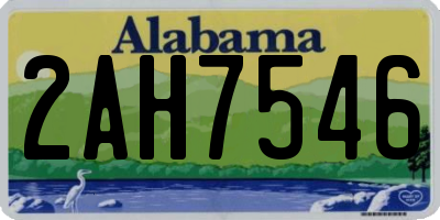 AL license plate 2AH7546