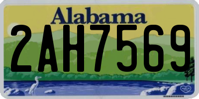 AL license plate 2AH7569