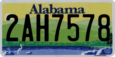 AL license plate 2AH7578