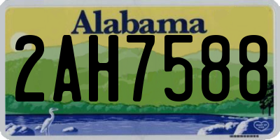 AL license plate 2AH7588