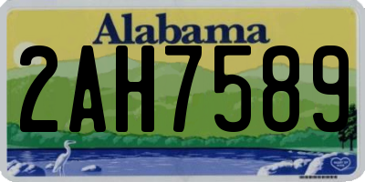 AL license plate 2AH7589