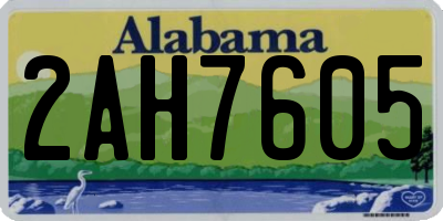 AL license plate 2AH7605
