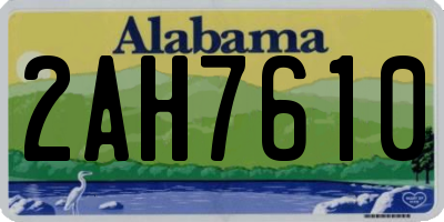 AL license plate 2AH7610
