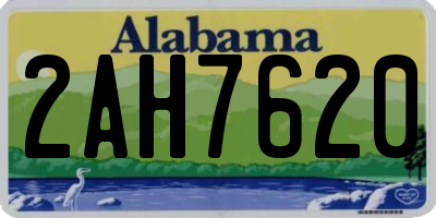 AL license plate 2AH7620