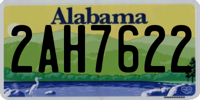 AL license plate 2AH7622