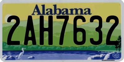 AL license plate 2AH7632