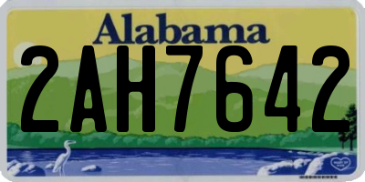 AL license plate 2AH7642