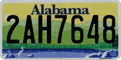 AL license plate 2AH7648
