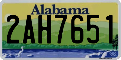 AL license plate 2AH7651