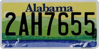 AL license plate 2AH7655