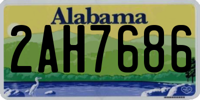 AL license plate 2AH7686