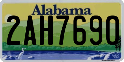 AL license plate 2AH7690