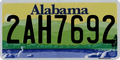 AL license plate 2AH7692