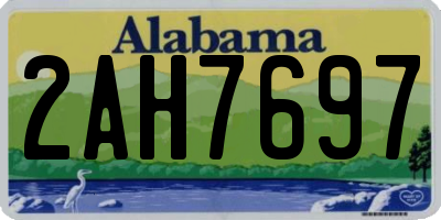 AL license plate 2AH7697