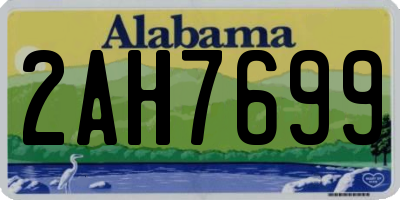 AL license plate 2AH7699