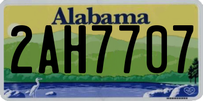 AL license plate 2AH7707
