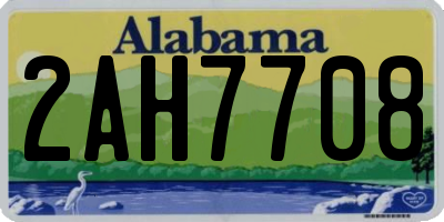 AL license plate 2AH7708