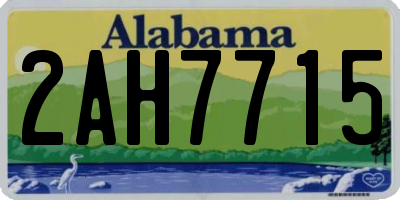 AL license plate 2AH7715