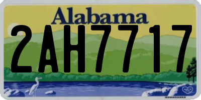AL license plate 2AH7717