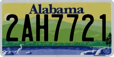 AL license plate 2AH7721