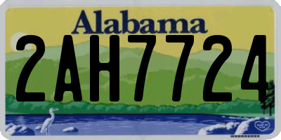 AL license plate 2AH7724
