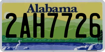 AL license plate 2AH7726