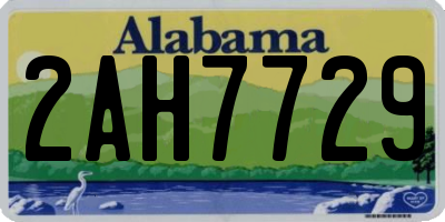 AL license plate 2AH7729