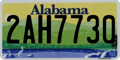 AL license plate 2AH7730