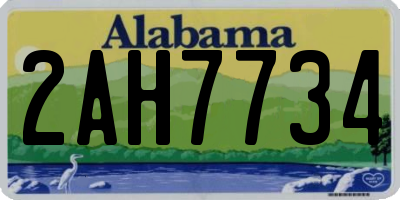 AL license plate 2AH7734