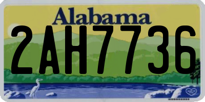 AL license plate 2AH7736