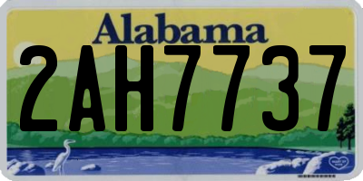 AL license plate 2AH7737