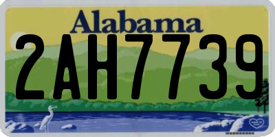 AL license plate 2AH7739