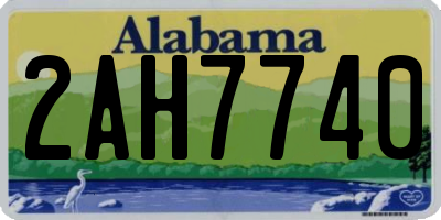 AL license plate 2AH7740