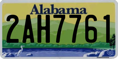 AL license plate 2AH7761