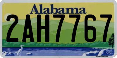 AL license plate 2AH7767
