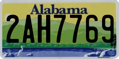 AL license plate 2AH7769