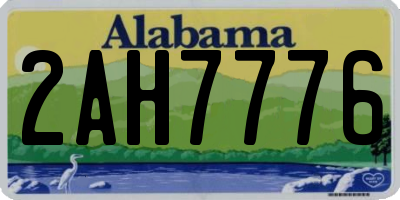 AL license plate 2AH7776