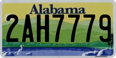 AL license plate 2AH7779