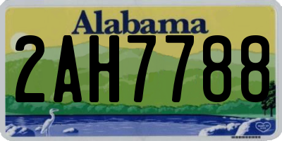 AL license plate 2AH7788