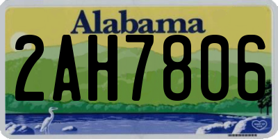 AL license plate 2AH7806