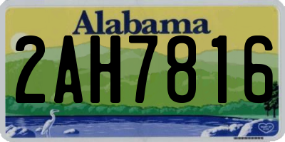 AL license plate 2AH7816
