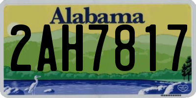 AL license plate 2AH7817