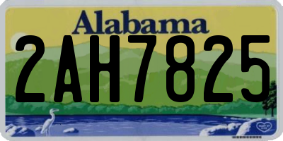 AL license plate 2AH7825