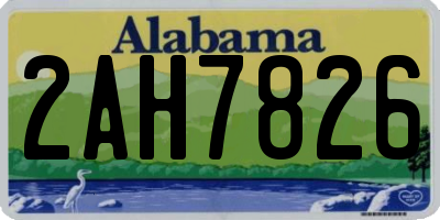 AL license plate 2AH7826