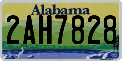 AL license plate 2AH7828