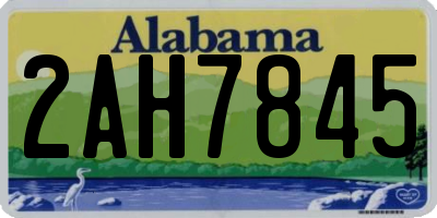 AL license plate 2AH7845