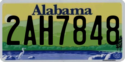 AL license plate 2AH7848