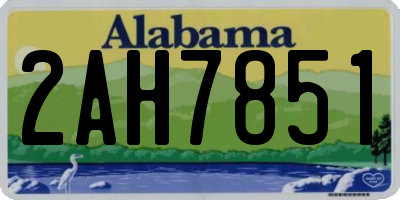 AL license plate 2AH7851